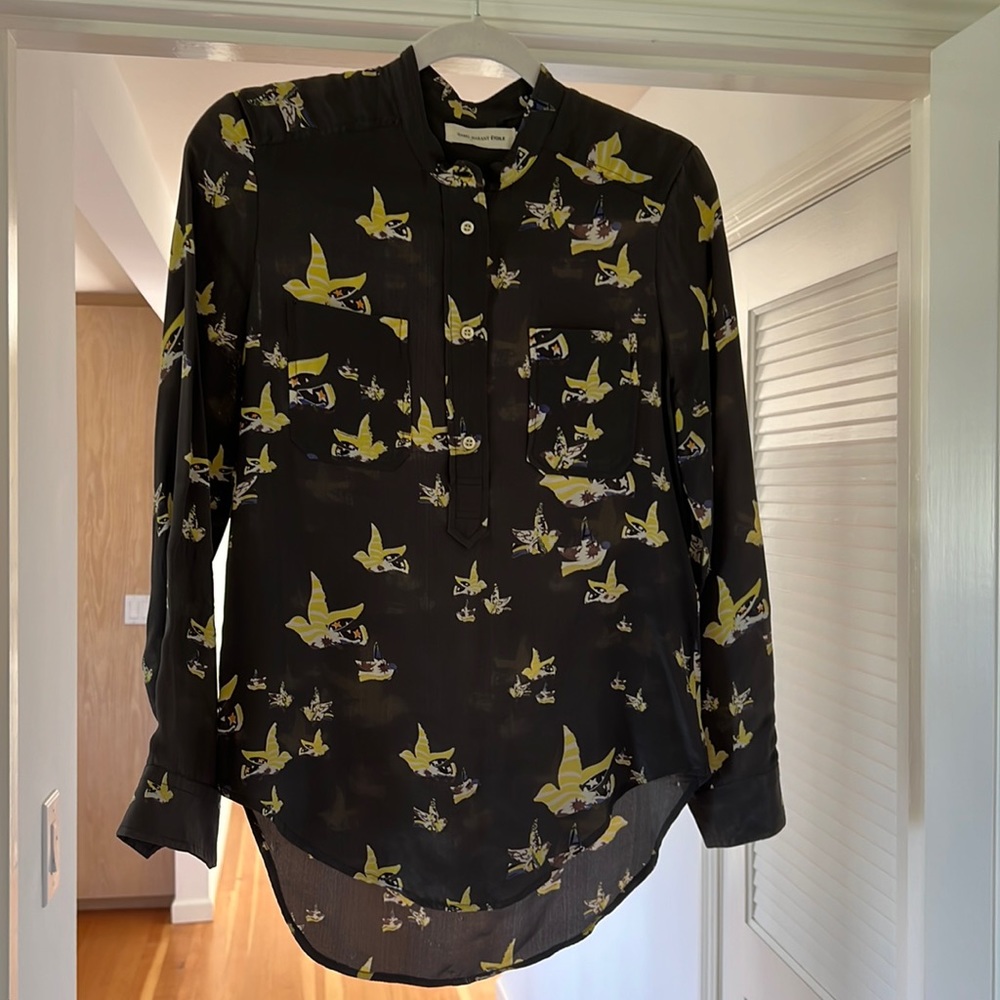 Isabel Marant bird print blouse